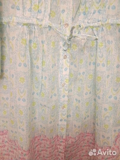 Туника удлиненная лёгкая zara Испания хлопок