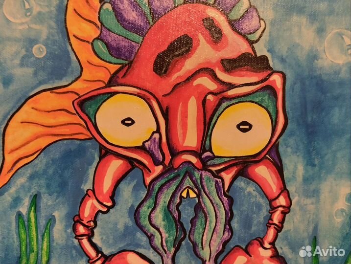 Картина акрилом на холсте 34x46 см