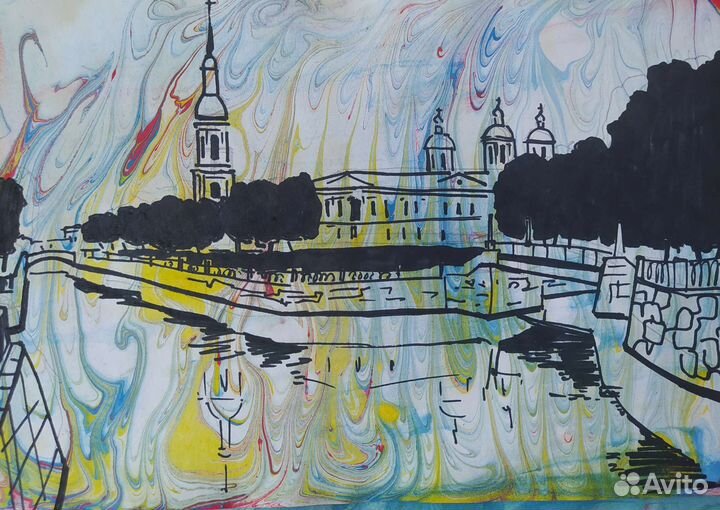 Петербург. Картина. Этюд