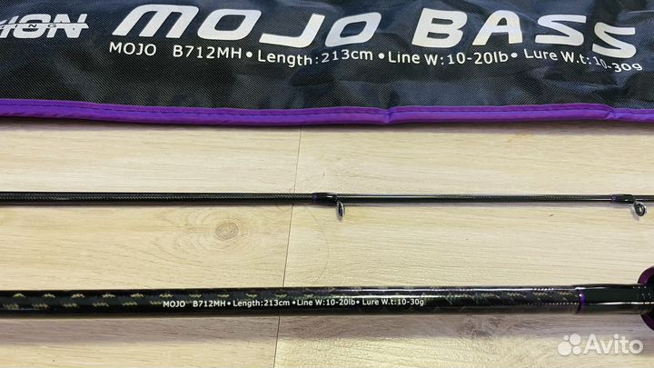 Кастинговый спиннинг mojo bass B712MH 213cm