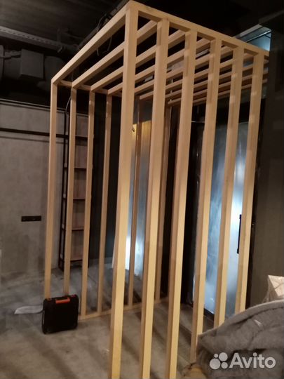 Перегородка деревянная