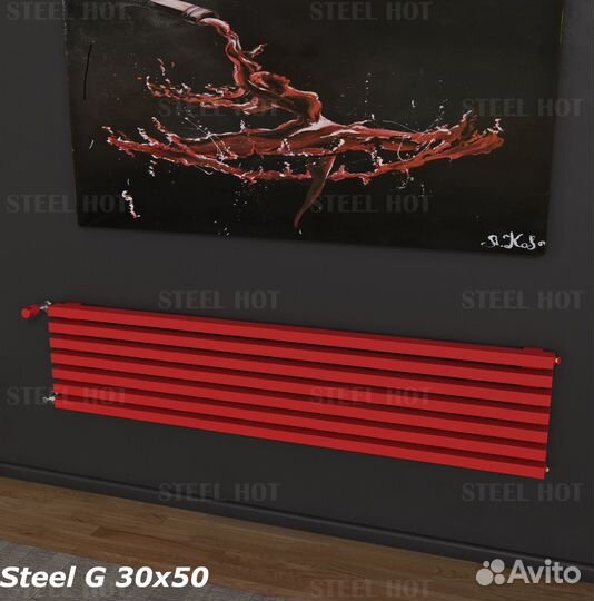 Горизонтальный радиатор Steel-Hot от производителя
