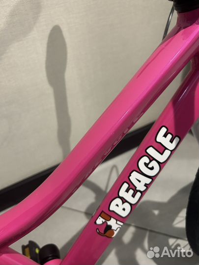 Легкий детский велосипед 116 beagle (16) розовый