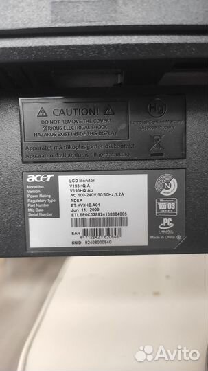 Монитор Acer 19''