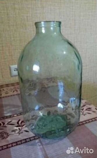 Банка 10 литров стеклянная для вина