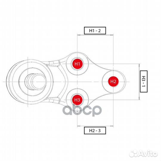 Опора шаровая LR (нижний рычаг) mazda Xedos 9