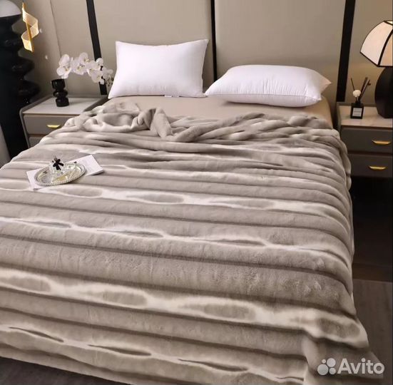 Плед мягкий кролик зима