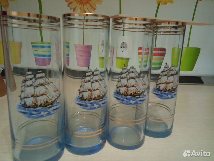 Цветное стекло бокалы. Цена все