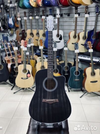 Гитара flight D-155C MAH BK