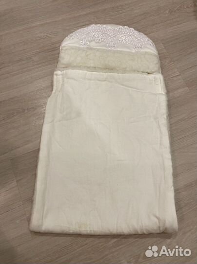 Конверт утепленный на выписку в коляску