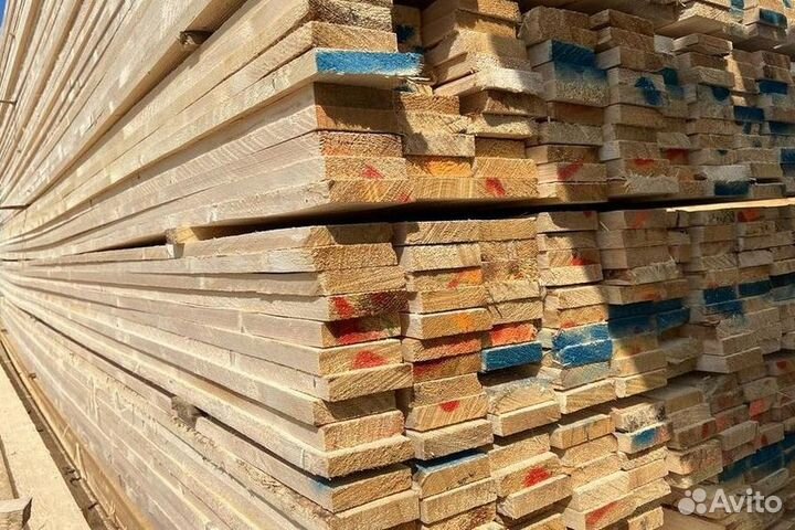 Доска обрезная 25х150х6000мм от производителя