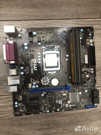 Материнская плата с процессором и оперативкой