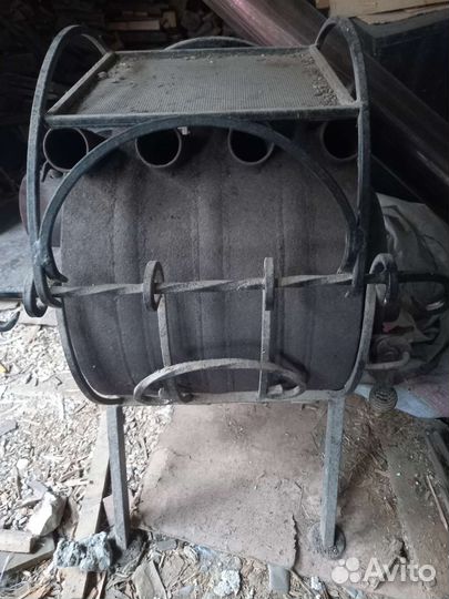 Котел-калорифер на твердом топливе