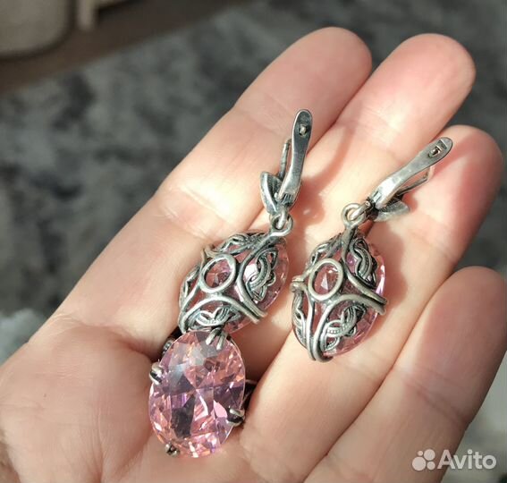 Комплект серьги, кольцо, кулон