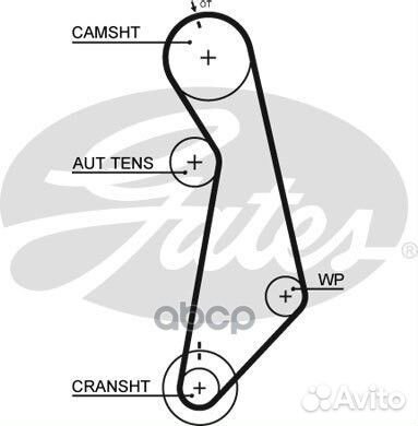 Ремень грм gates 5489XS 5489XS Gates