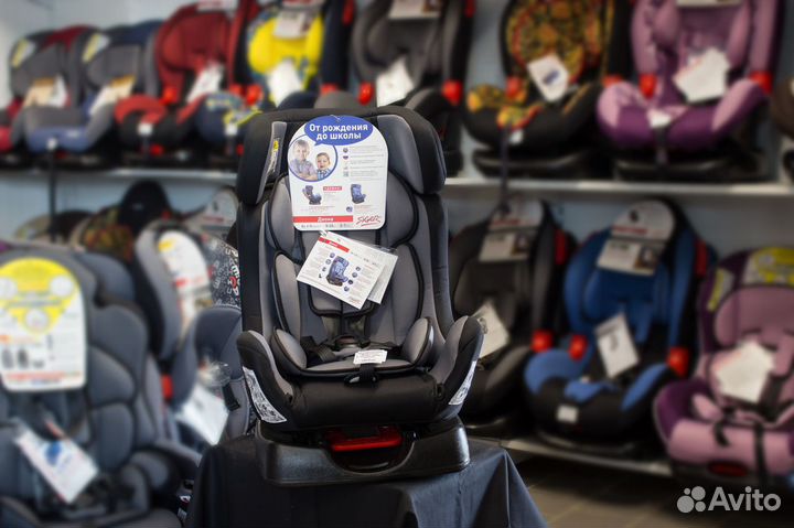 Кресло детское диона 0-25кг серое