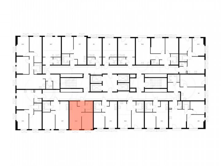 1-к. квартира, 33,8 м², 13/24 эт.