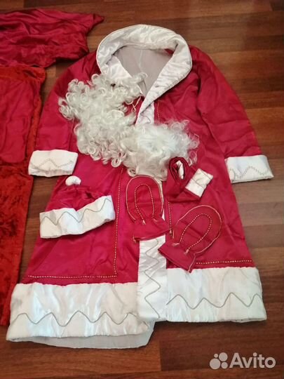 Костюм деда мороза и снегурочки бу