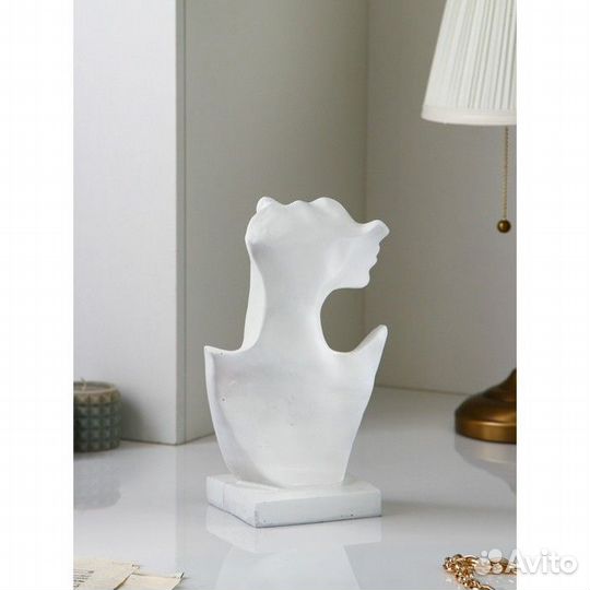 Бюст для украшений, 35 см, белый