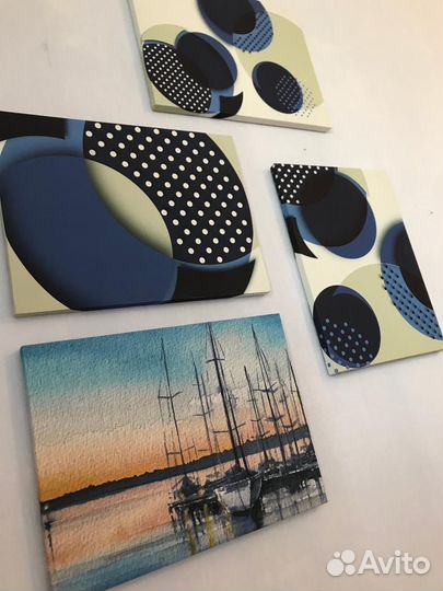 Постер абстракция 3 штуки