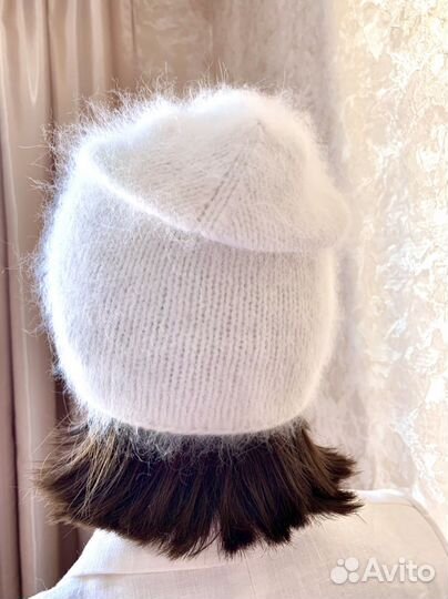 Шапки женские, разные. Ангора 100 Шапка женская