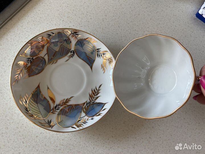 Чайная пара лфз, кофейная пара pilar,Гиацинт