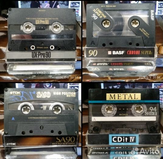 Аудио кассеты хром и металл