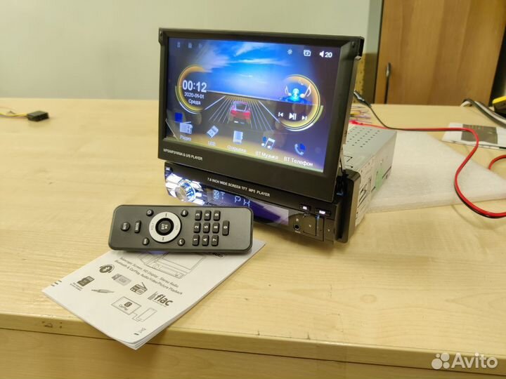 Магнитола 1 din с экраном 7 дюймов