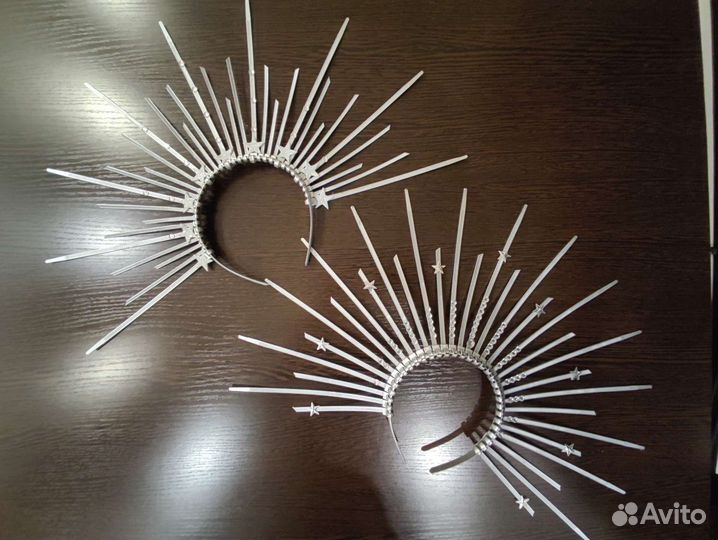 Ободок корона с лучами диадема