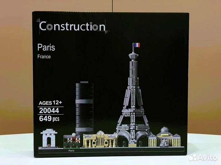 Конструктор Архитектура 21044 Париж (Аналог Лего)