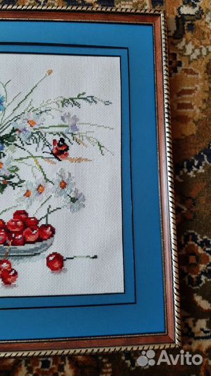 Картина вышивка крестом цветы