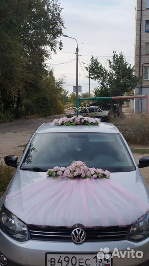 Свадебные украшения на машину