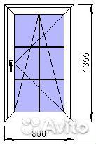 Окно пвх со шпросами и тонировкой размер 800*1355м