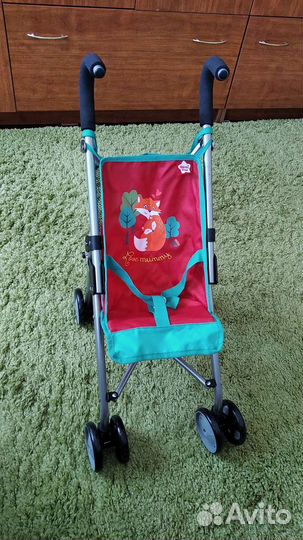 Коляска для кукол, скатерть Peppa в подарок