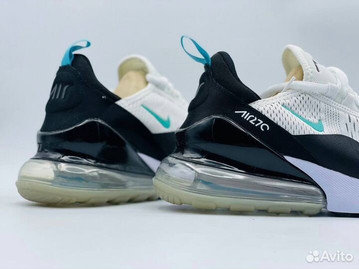 Кроссовки Nike air max 270 бело-голубые размер 44