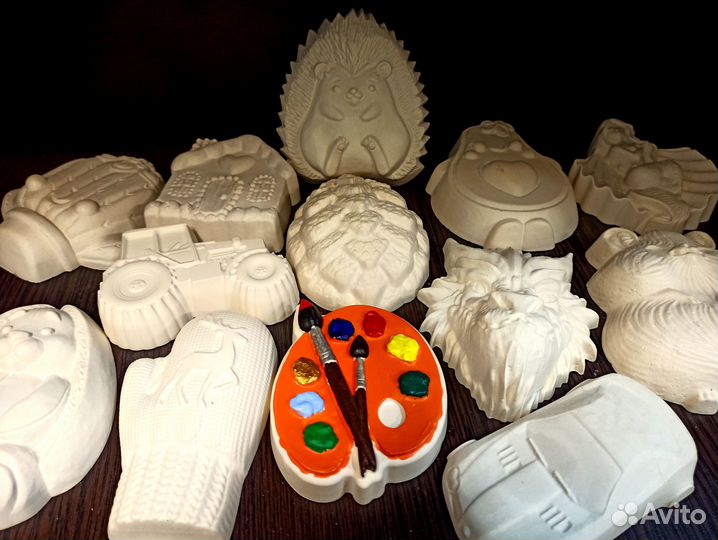 Гипсовые раскраски для детей