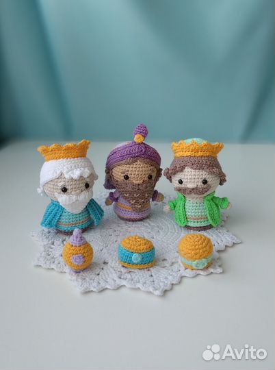 Вязаные игрушки Рождественский вертеп