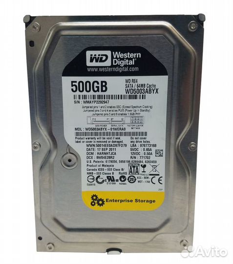 Жесткий диск WD RE4 500GB WD5003abyx SATA 3.5