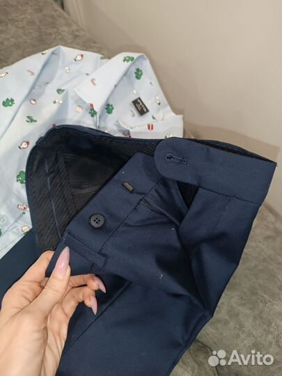 Брюки тёмно-синие 116 размер для мальчика