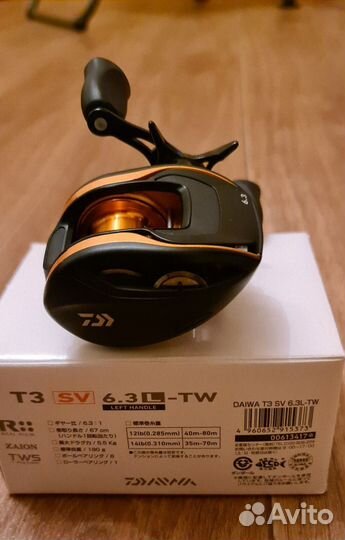 Мультипликаторная катушка Daiwa T3 SV 6.3L TW