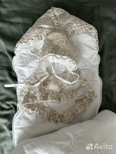 Детское одеяло-конверт весна-осень