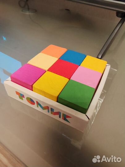 Кубики деревянные детские