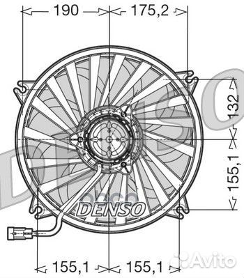 Вентилятор радиатора DER07005 Denso