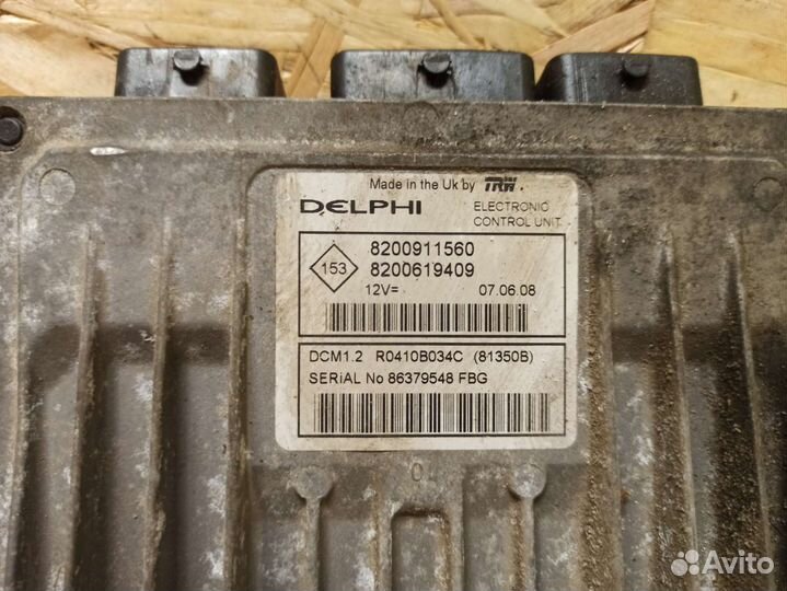 Эбу Renault Megane 2 K9K