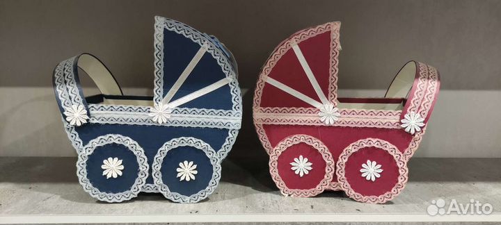 Коляски для свадьбы, мальчик/девочка