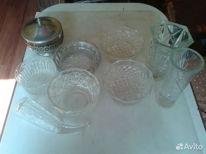 Ваза хрустальная