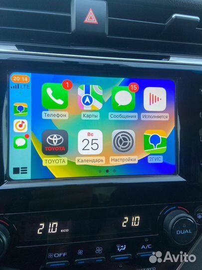 CarPlay Camry 70 JBL без демонтажа