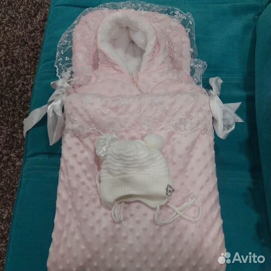 Конверт на выписку для девочки осень, зима