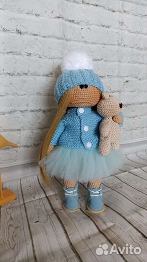 Вязаная Интерьерная кукла