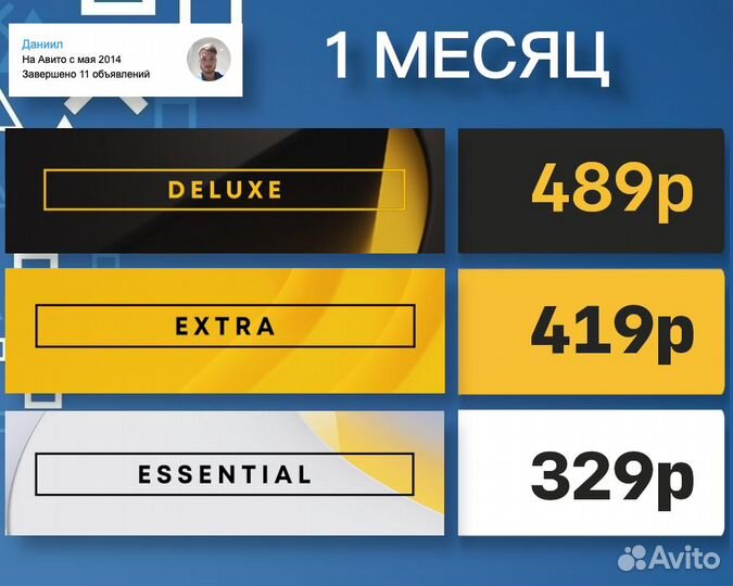 Подписка PlayStation Plus 1, 3, 12 месяцев